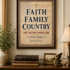 Faith • Family • Country Declaration Print