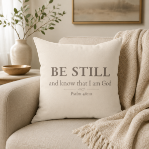 Be Still & Know Scripture Pillow