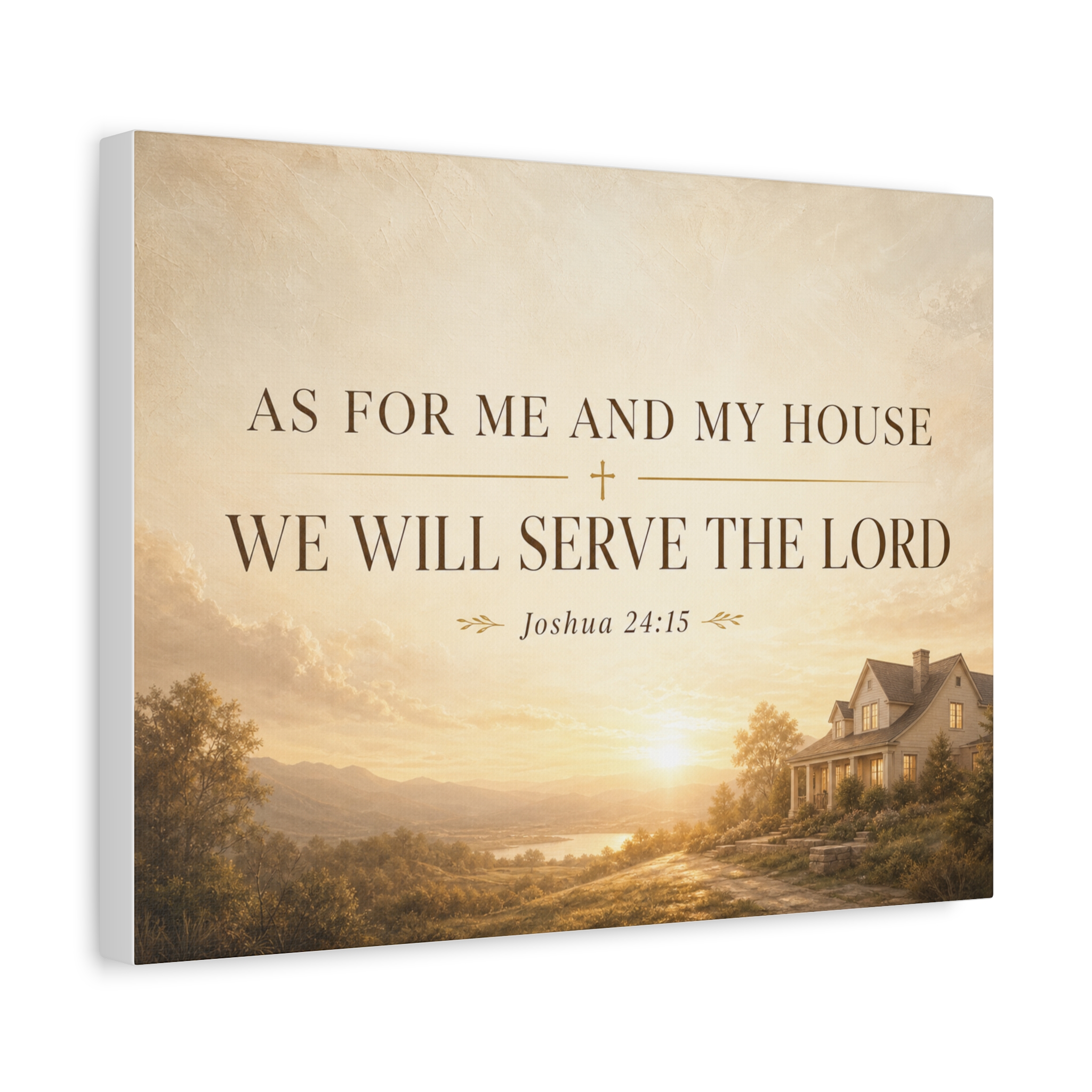 As for Me and My House Scripture Canvas - Image 3