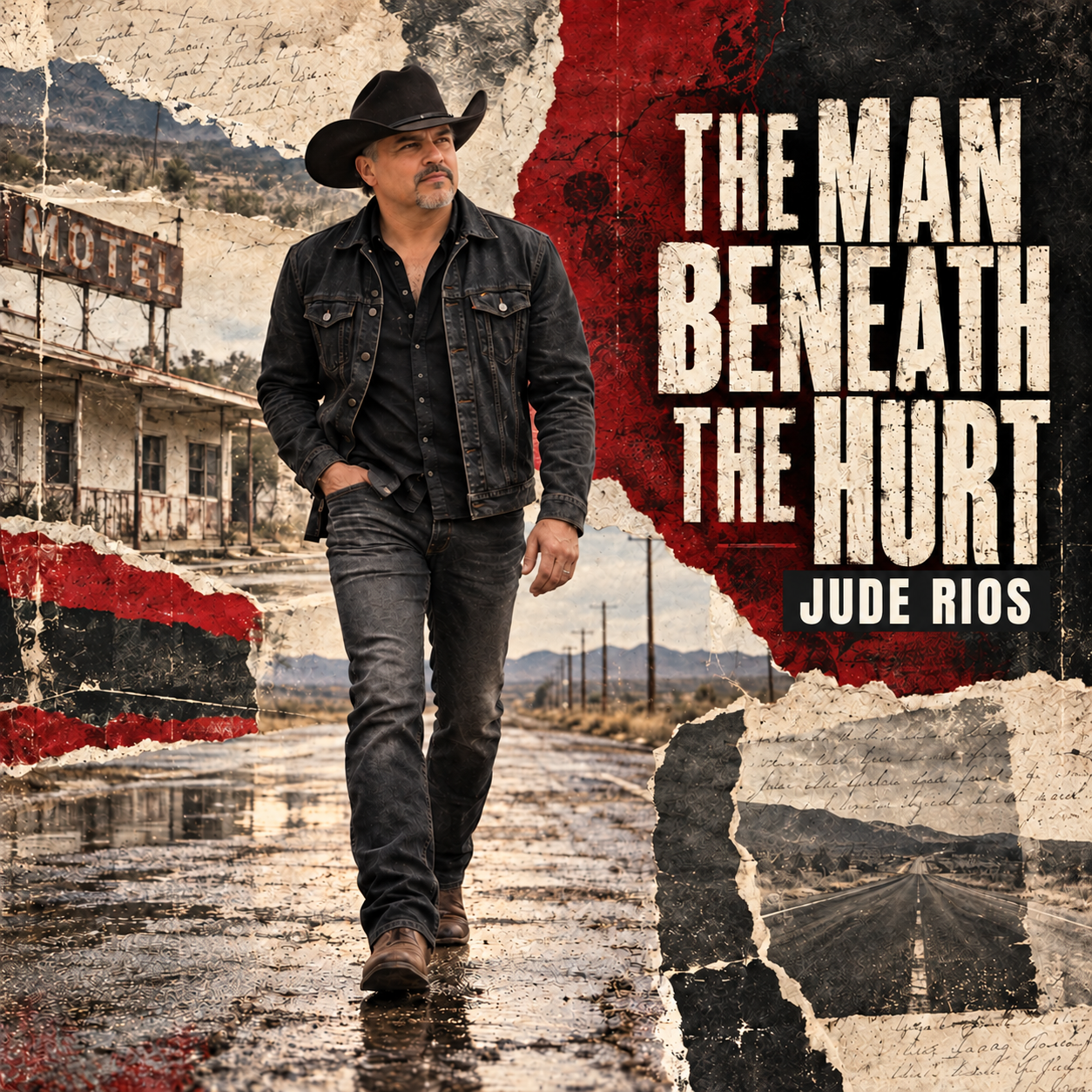 The Man Beneath the Hurt — single cover art by Jude Rios